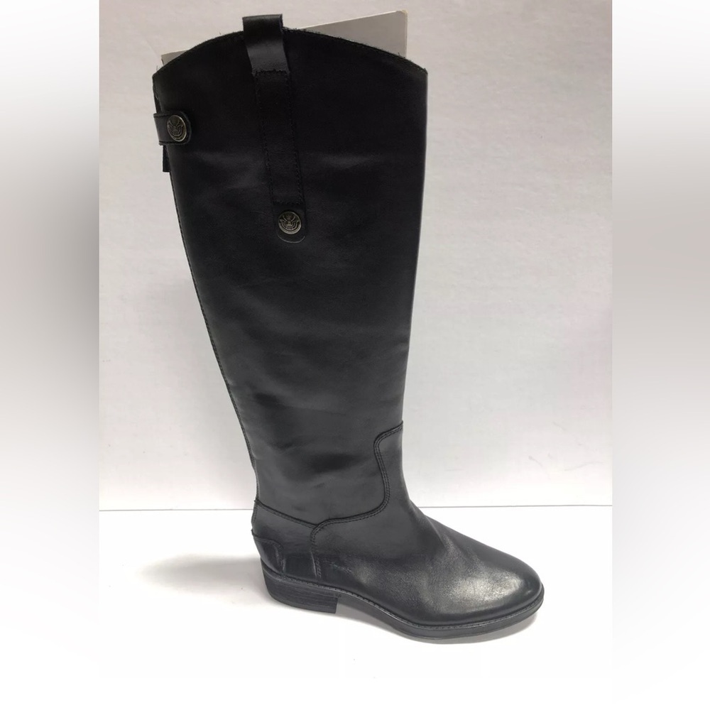 Sam Edelman Women’s Penny, Black Leather Boots, Size 5M